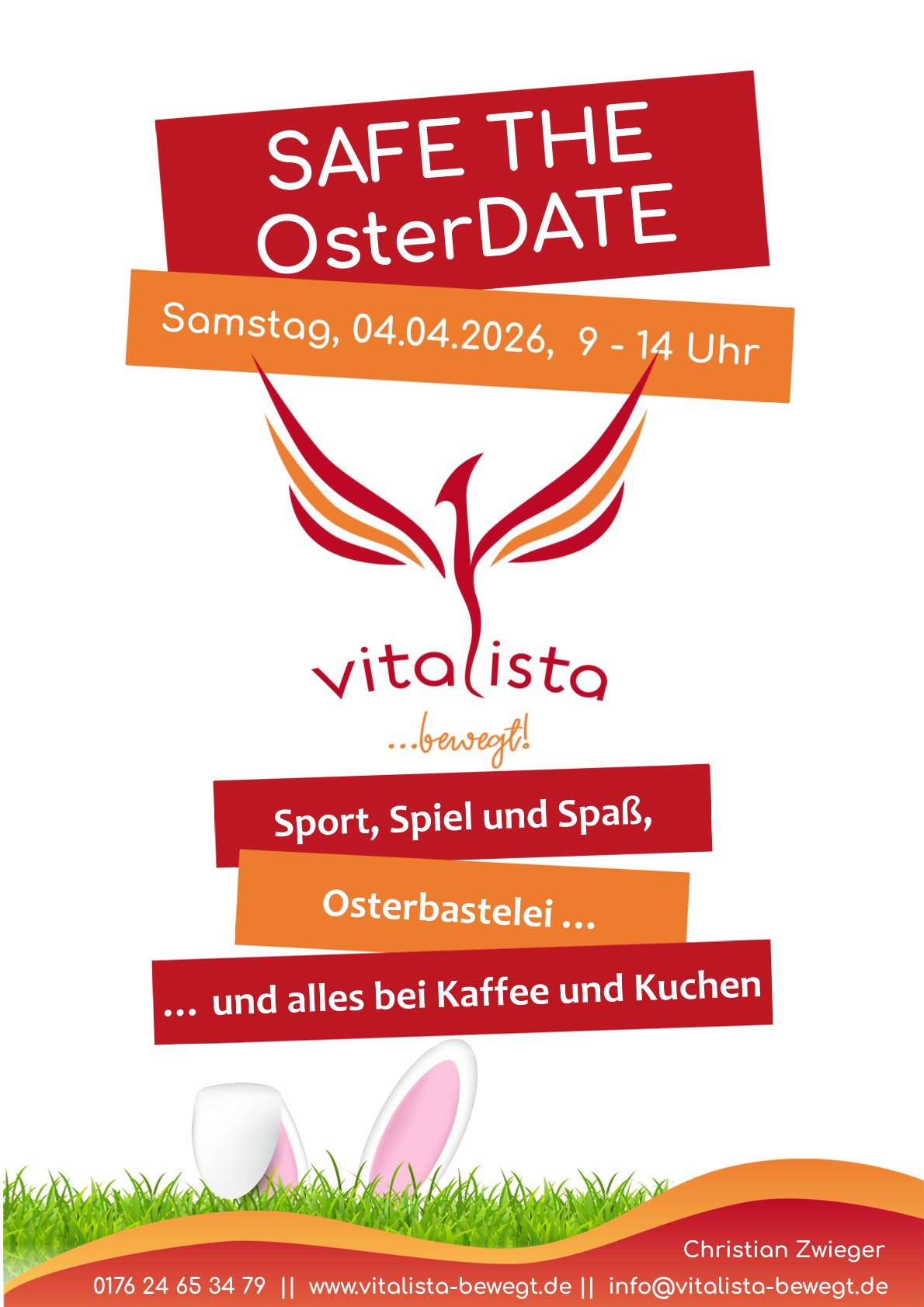 Am 04.04.26 von 9 bis 14 Uhr Osterbasteln und Sport!